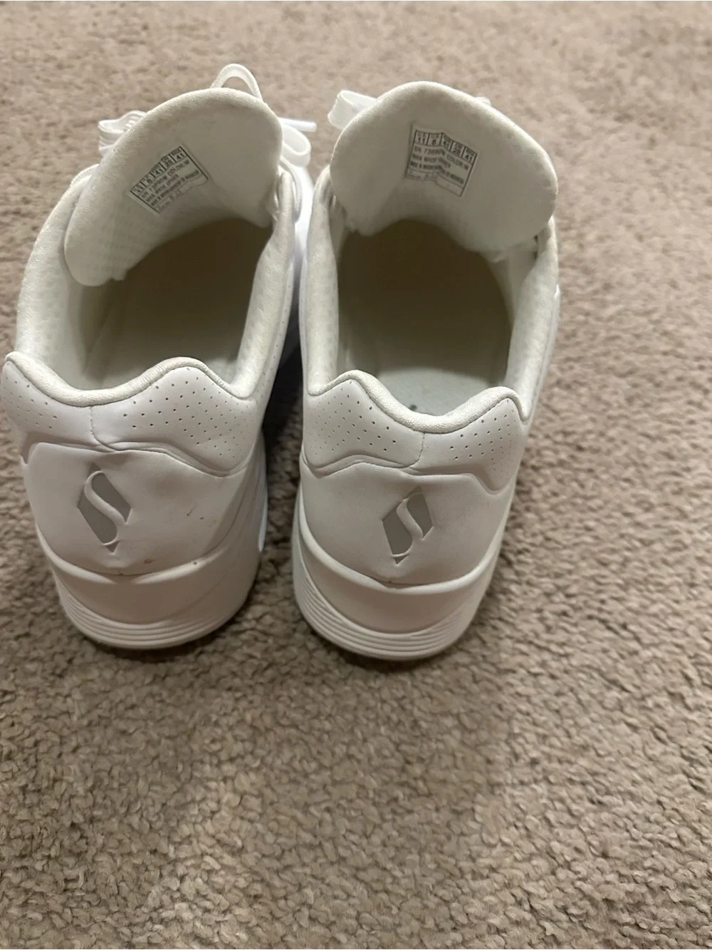Skechers Women's UNO All-White Athletic Sneakers